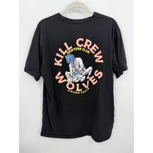 Kill Crew Wolves Among Sheep Fighters Club T-Shirt Mens XL Black Graphic MMA BJJ